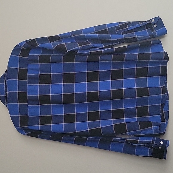 Banana Republic Plaid Untucked Slim Fit Long Sleeve Button Down Shirt Size XL - Picture 5 of 9